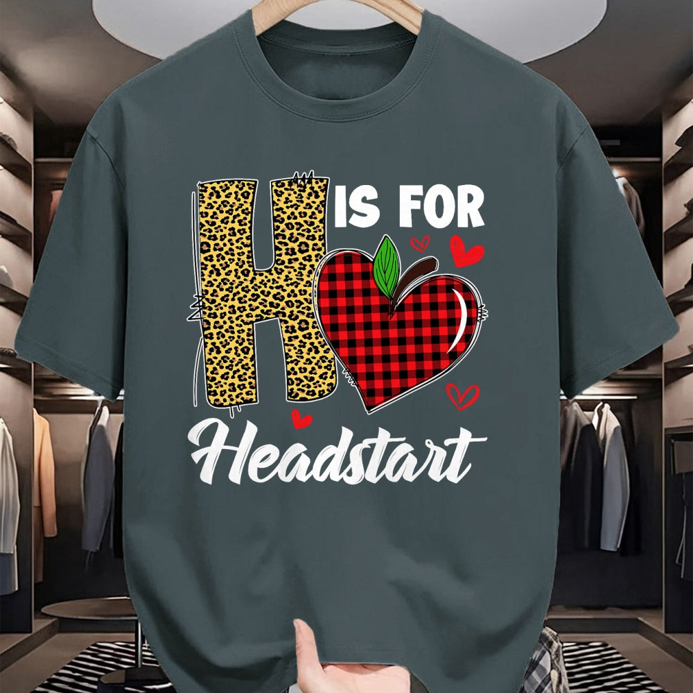 Best Student Shirt, Funny Back To School UnisexT-Shirt/Hoodie/Sweatshirt HLT00 - H Is For Headstart Head Start Teacher Leopard Back To School T-Shirt