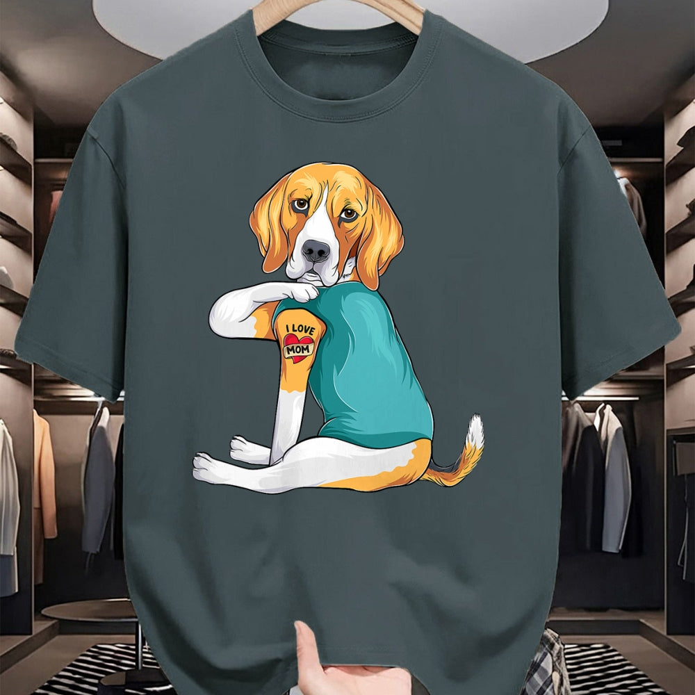 Dog Love Shirt, Dog Lover Gift T-Shirt/Hoodie/Sweatshirt HLT00 - Mother_s Day gift funny dog Mom Beagle i love mom tattoo T-Shirt