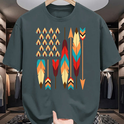 Native American T-Shirts, Vintage Native American Unisex T-Shirt/Hoodie/Sweatshirt HLT00 - Native American Pride USA Flag