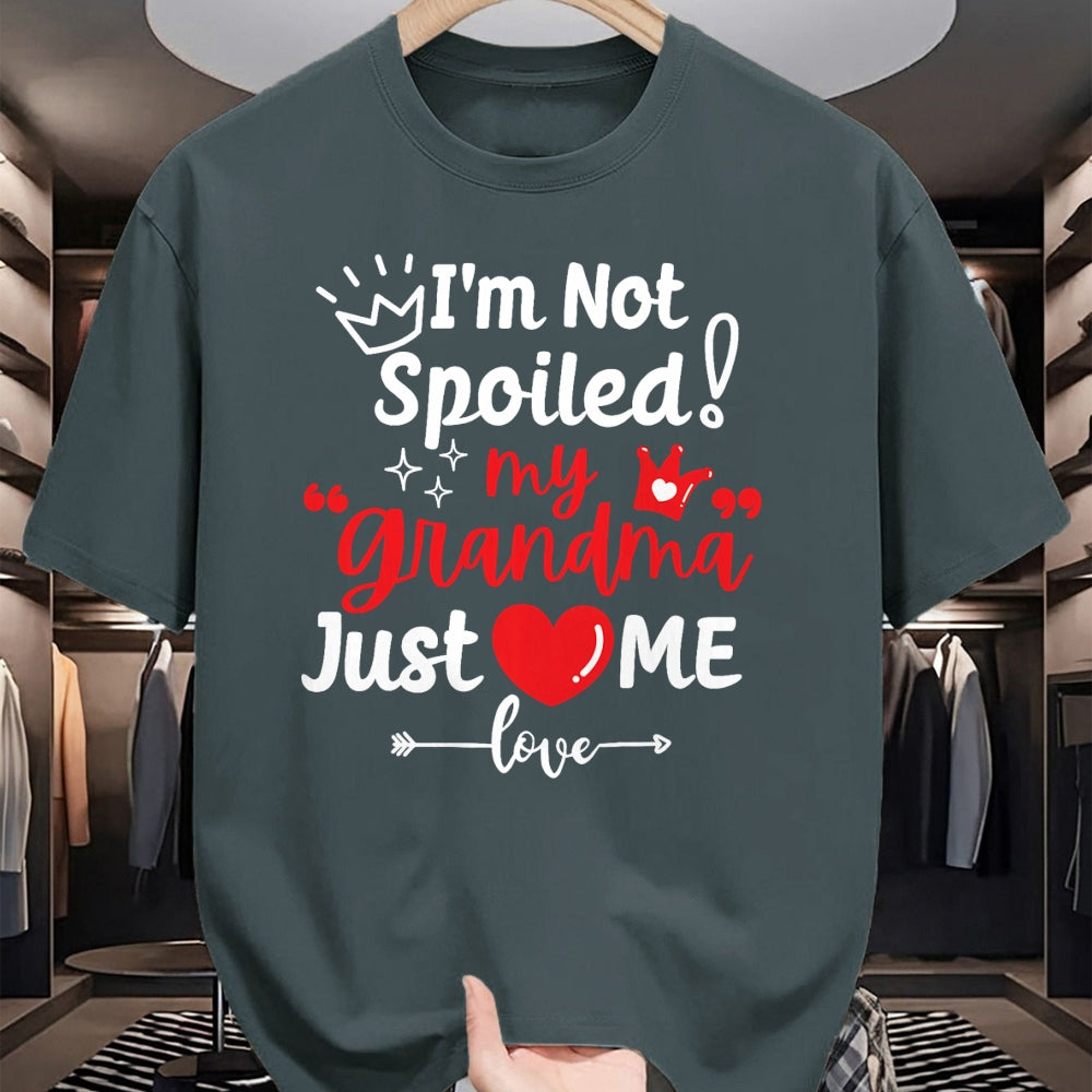 Best Wife Shirt, Wife and Husband Unisex T-Shirt/Hoodie/Sweatshirt HLT00 - I'm Not Spoiled My Grandma Loves Me Cute Child Kids Matching T-Shirt