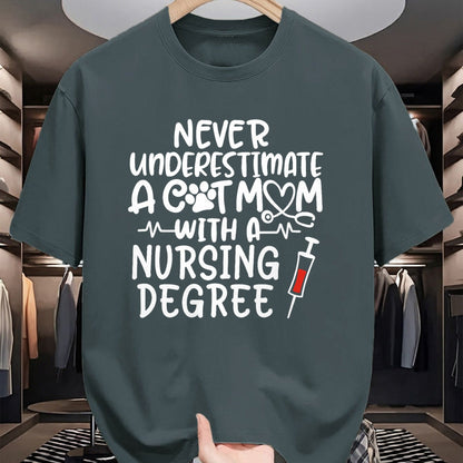 Funny Nurse Shirt, Nurse Unisex T-Shirt/Hoodie/Sweatshirt HLT00 - Nurse Cat Mom Nurse Life Cats and Nursing Gift T-Shirt