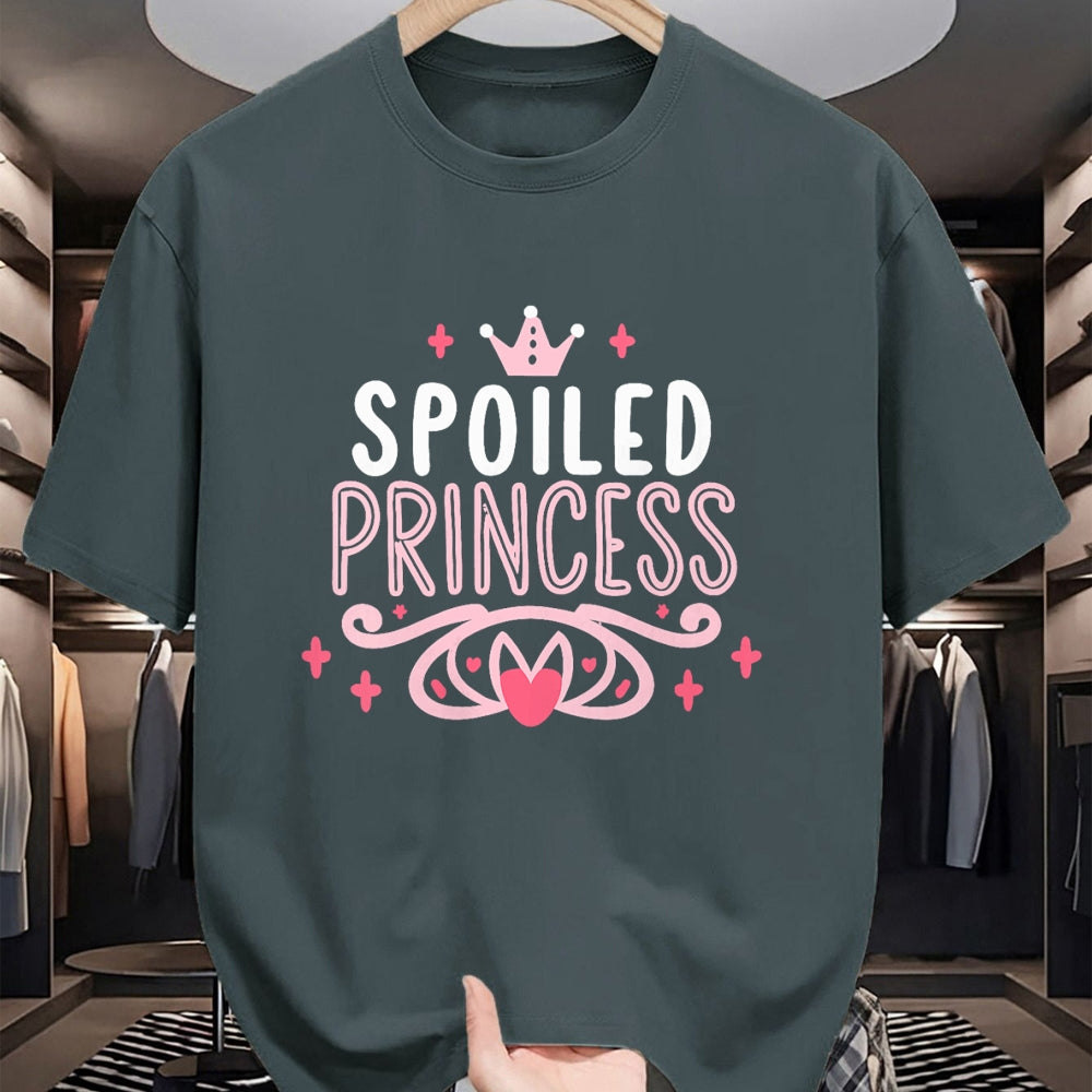 Best Wife Shirt, Wife and Husband Unisex T-Shirt/Hoodie/Sweatshirt HLT00 - Spoiled Princess Funny Women, Girl, Spoiled V-Neck T-Shirt