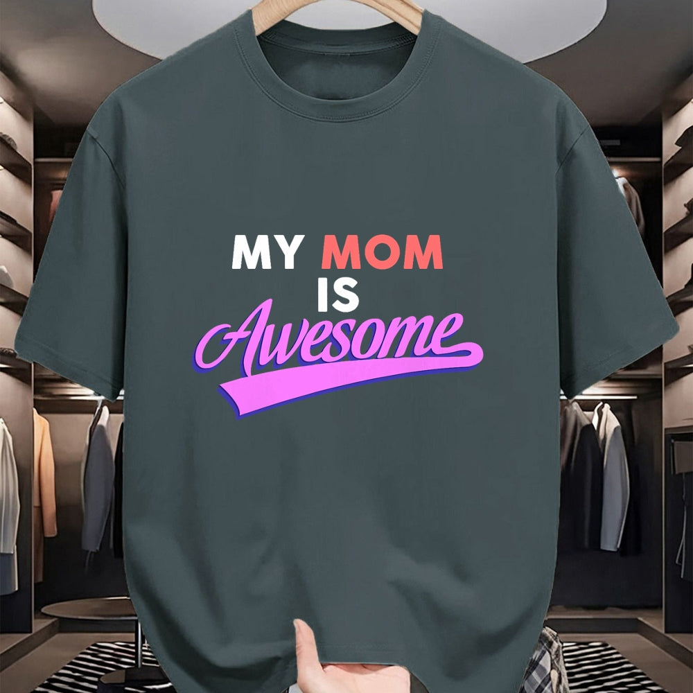 Gift for Mom Shirt, Funny Mom Unisex T-Shirt/Hoodie/Sweatshirt HLT00 - My Mom Is Awesome T-shirt, Mothers Day, Love, by Zany Brainy
