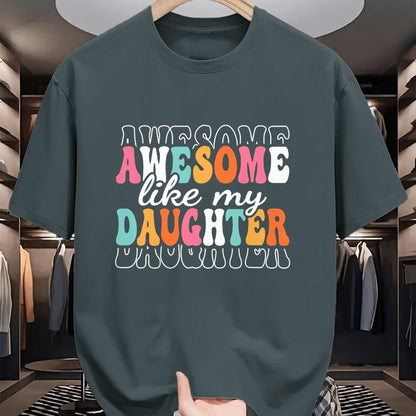 Gift for Mom Shirt, Funny Mom Unisex T-Shirt/Hoodie/Sweatshirt HLT00 - Awesome Like My Daughter Funny Mama Mother Mom Daughter T-Shirt