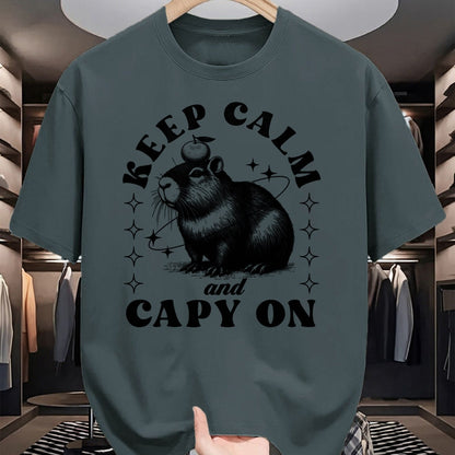 Cute Capybara Shirt, Funny Capybara Unisex T-Shirt/Hoodie/Sweatshirt HLT00 - Sarcastic Capybara Long Sleeve T-Shirt