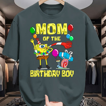 Gift for Mom Shirt, Funny Mom Unisex T-Shirt/Hoodie/Sweatshirt HLT00 - Mademark x SpongeBob SquarePants - SpongeBob Mommy of the Birthday Boy Theme Party T-Shirt