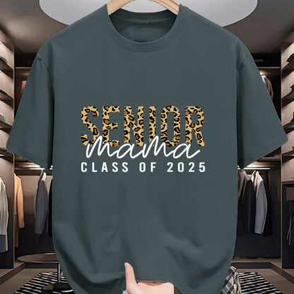 Gift for Mom Shirt, Funny Mom Unisex T-Shirt/Hoodie/Sweatshirt HLT00 - Mom Senior 2025 Proud Mom Of A Class Of 2025 Graduate T-Shirt