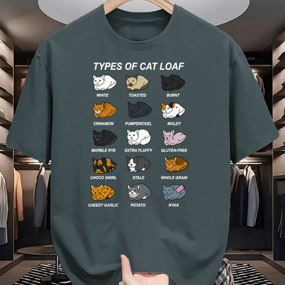 Cat Love Shirt, Funny Cat Lover Gift UnisexT-Shirt/Hoodie/Sweatshirt HLT00 - Cat Loaf Kitten Lover Funny Bread Baker Pastry Chef T-Shirt