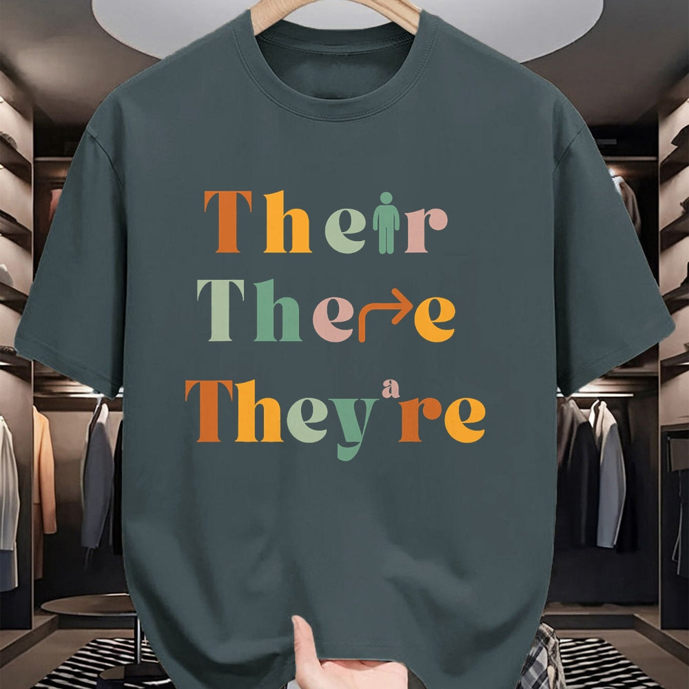 Best Teacher Shirt, Funny Teacher UnisexT-Shirt/Hoodie/Sweatshirt HLT00 - Their There They're Funny English Teacher Gramma Police Joke T-Shirt