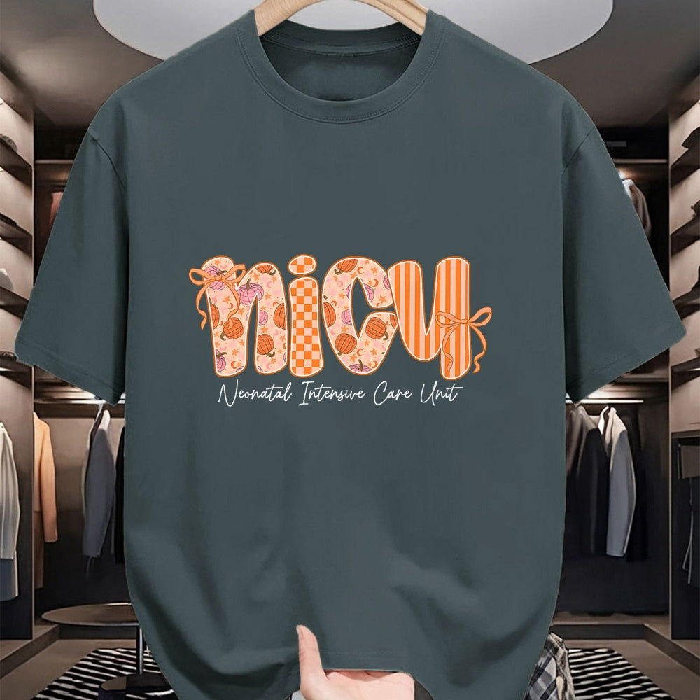 Best Thanksgiving Family Shirt , Funny Thanksgiving UnisexT-Shirt/Hoodie/Sweatshirt HLT00 - Nicu Nurse Cutest Pumpkin Fall Thanksgiving Nursing T-Shirt