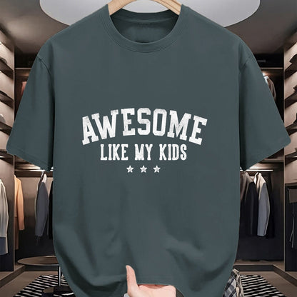 Gift for Mom Shirt, Funny Mom Unisex T-Shirt/Hoodie/Sweatshirt HLT00 -Awesome Like My Kids Gifts for Dad Daddy Mom Mama T-Shirt