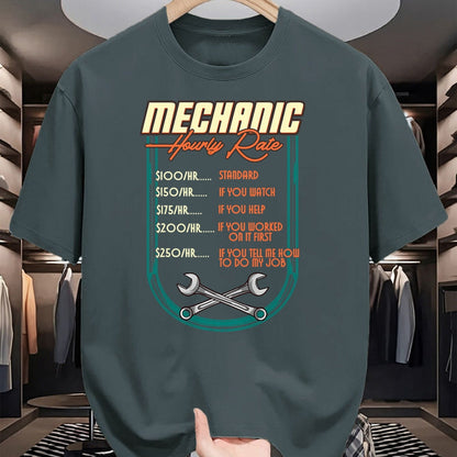 Best Mechanic Life Shirt, Funny Mechanic UnisexT-Shirt/Hoodie/Sweatshirt HLT00 - Mechanic Hourly Rate Car Auto Repairman Labor Rates T-Shirt (2)