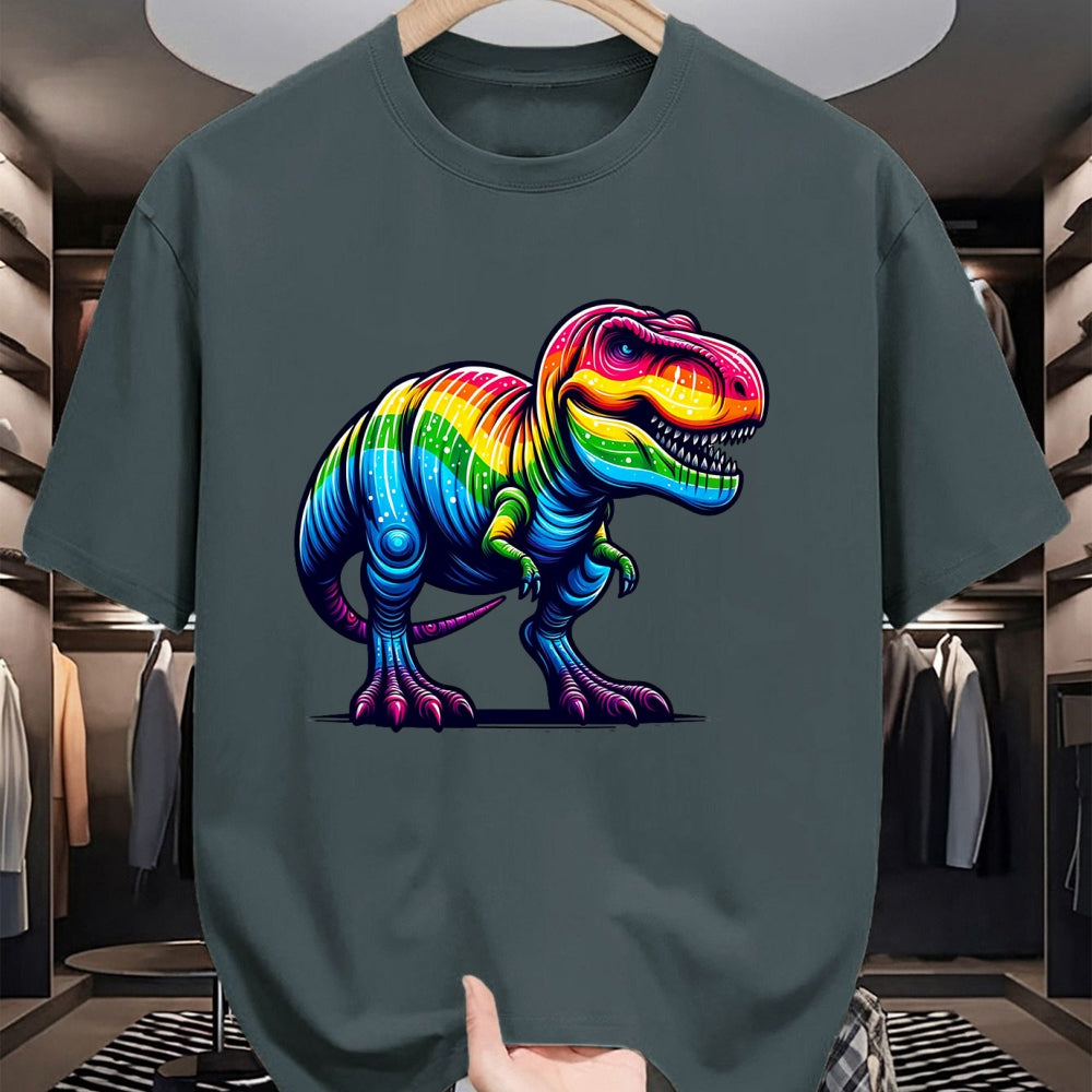 Best Dinosaur Lover Shirt, Funny Dinosaur UnisexT-Shirt/Hoodie/Sweatshirt HLT00 - Rainbow T-Rex Dinosaur Lovers Tyrannosaurus Rex Rainbow T-Shirt