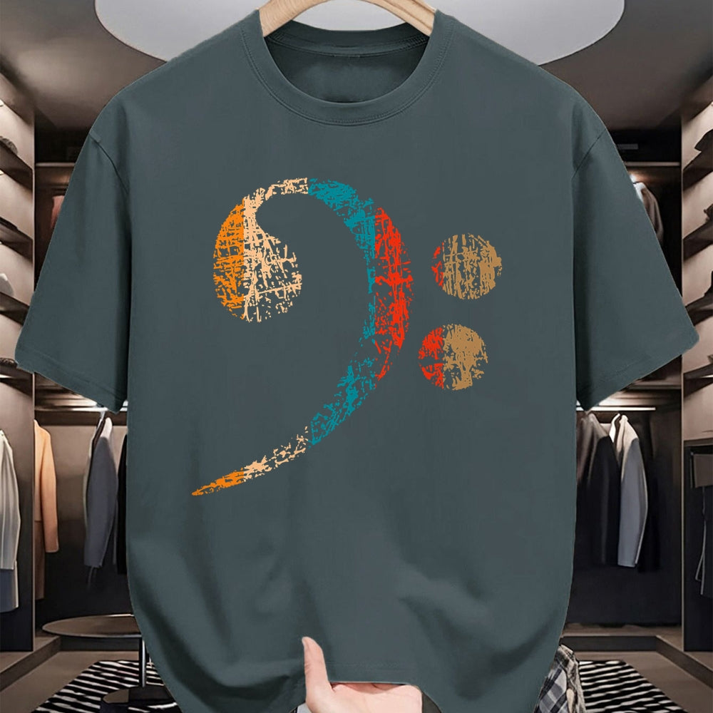 Guitar Lover Shirt, Funny Guitar UnisexT-Shirt/Hoodie/Sweatshirt HLT00 - Vintage Bass Clef for Bass Players, Bassists Bands Orchestra T-Shirt Small
