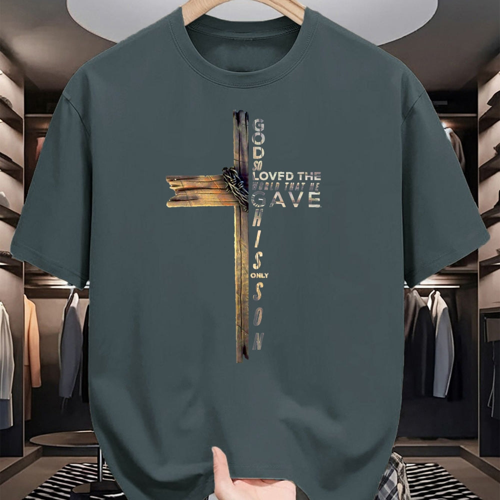 Christian Tee, Christian Faith Unisex T-Shirt/Hoodie/Sweatshirt HLT00 - John 316 Christian Cross Bible T-Shirt