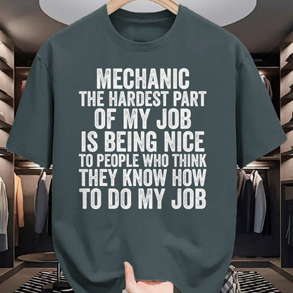 Best Mechanic Life Shirt, Funny Mechanic UnisexT-Shirt/Hoodie/Sweatshirt HLT00 - Hardest Part of My Job is Being Nice Funny Mechanic T-Shirt