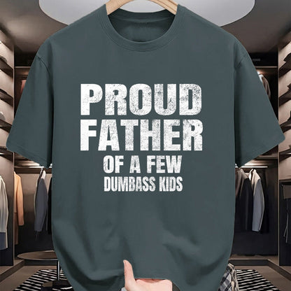 Gift for Dad Shirt, Funny Dad Unisex T-Shirt/Hoodie/Sweatshirt HLT00 – Proud Father Of A Few Dumbass Kids Shirt Christmas Gift T-Shirt