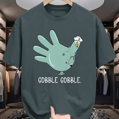 Funny Nurse Shirt, Nurse Unisex T-Shirt/Hoodie/Sweatshirt HLT00 - Turkey Glove Nurse Thanksgiving T-Shirt