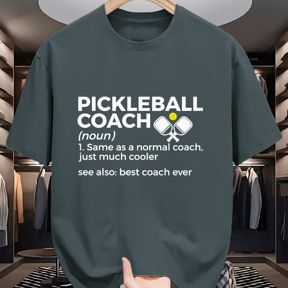 Funny Pickleball Shirt, Pickleball Lover Unisex T-Shirt/Hoodie/Sweatshirt HLT00 - Funny Pickleball Coach Definition Best Coach Ever T-Shirt