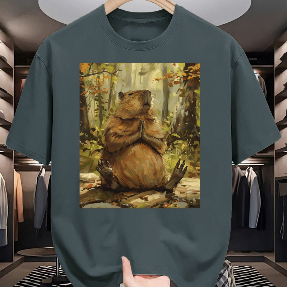 Cute Capybara Shirt, Funny Capybara Unisex T-Shirt/Hoodie/Sweatshirt HLT00 - Funny Graphic Capybara Long Sleeve T-Shirt