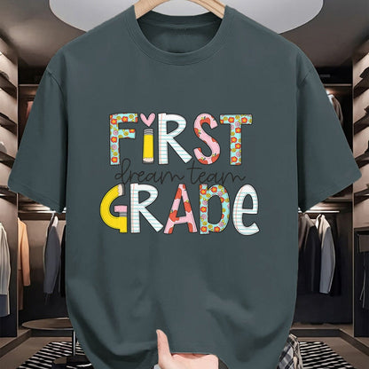 Best Student Shirt, Funny Back To School UnisexT-Shirt/Hoodie/Sweatshirt HLT00 - First Grade Dream Team Back to School 1st Grade Teacher T-Shirt (2)