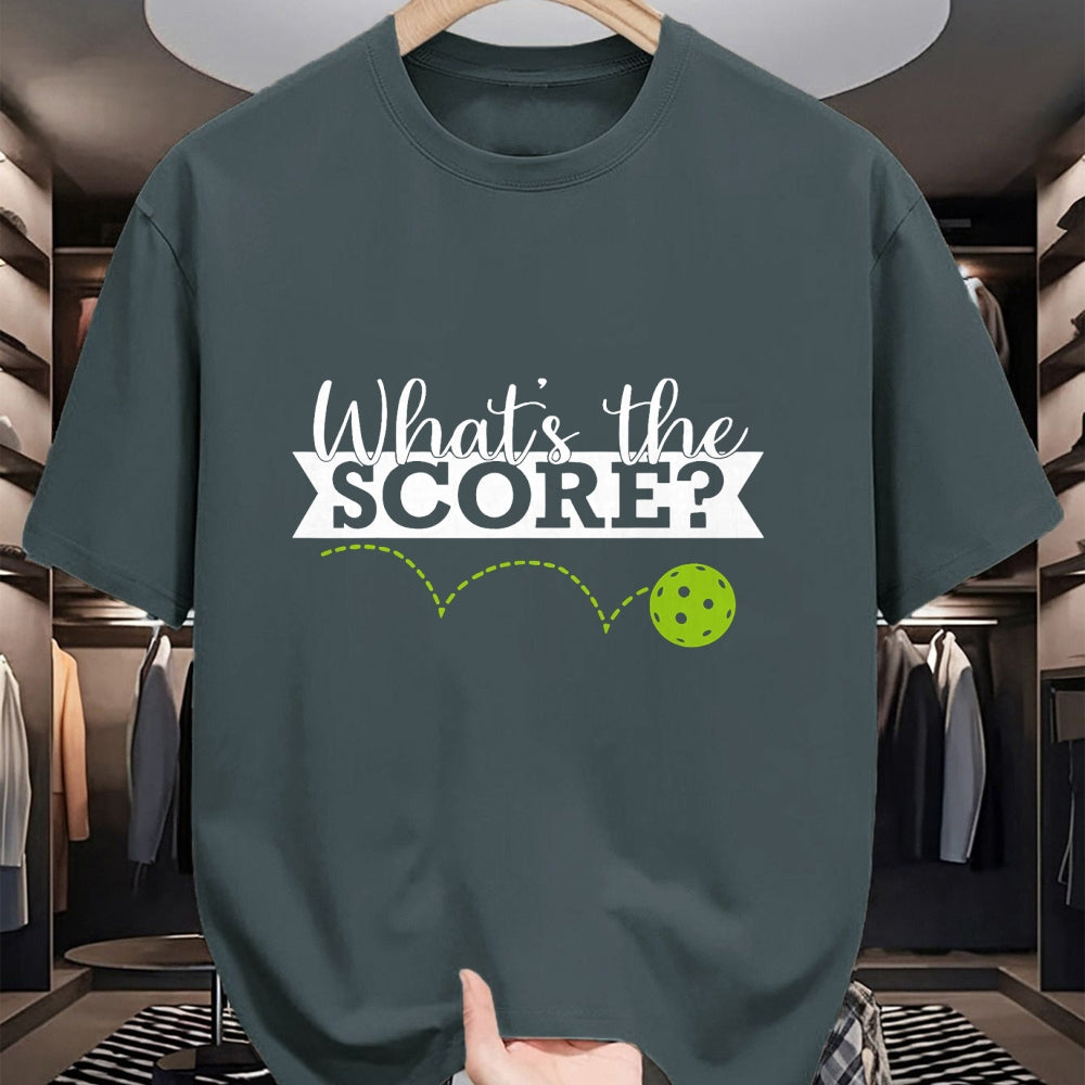 Funny Pickleball Shirt, Pickleball Lover Unisex T-Shirt/Hoodie/Sweatshirt HLT00 - What's The Score Funny Pickleball T-Shirt