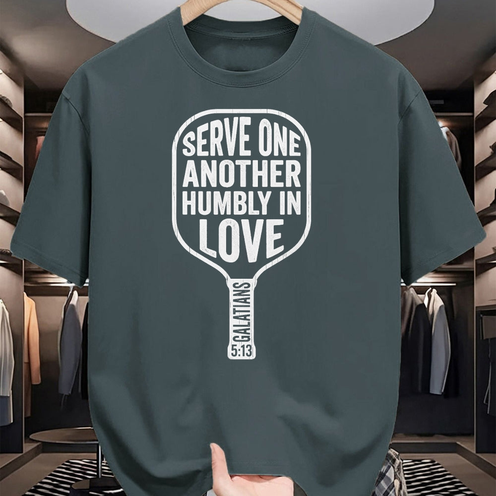 Funny Pickleball Shirt, Pickleball Lover Unisex T-Shirt/Hoodie/Sweatshirt HLT00 - Christian Pickleball Paddle with Galatians 513 T-Shirt