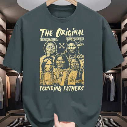 Native American T-Shirts, Vintage Native American Unisex T-Shirt/Hoodie/Sweatshirt HLT00 - The Original Founding Fathers Native American Themed