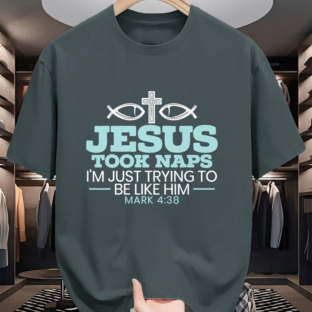 Christian Tee, Christian Faith Unisex T-Shirt/Hoodie/Sweatshirt HLT00 - Jesus Took Naps Religious Pastor Bible Scripture Christian T-Shirt