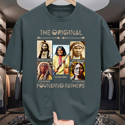 Native American T-Shirts, Vintage Native American Unisex T-Shirt/Hoodie/Sweatshirt HLT00 - The Original Founding Fathers Native American (1)