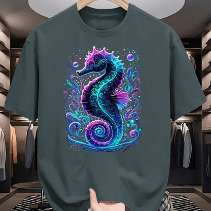 Best Horse Lover Shirt , Funny Horse UnisexT-Shirt/Hoodie/Sweatshirt HLT00 - Seahorse Colorful Underwater Seahorse T-Shirt
