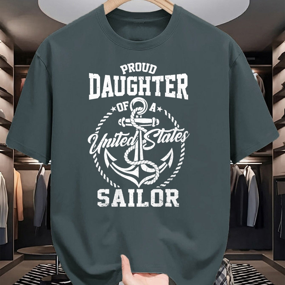 Proud Veteran Shirt, Funny Veteran UnisexT-Shirt/Hoodie/Sweatshirt HLT00 - Proud Daughter of A Sailor US Veteran Family Matching T-Shirt