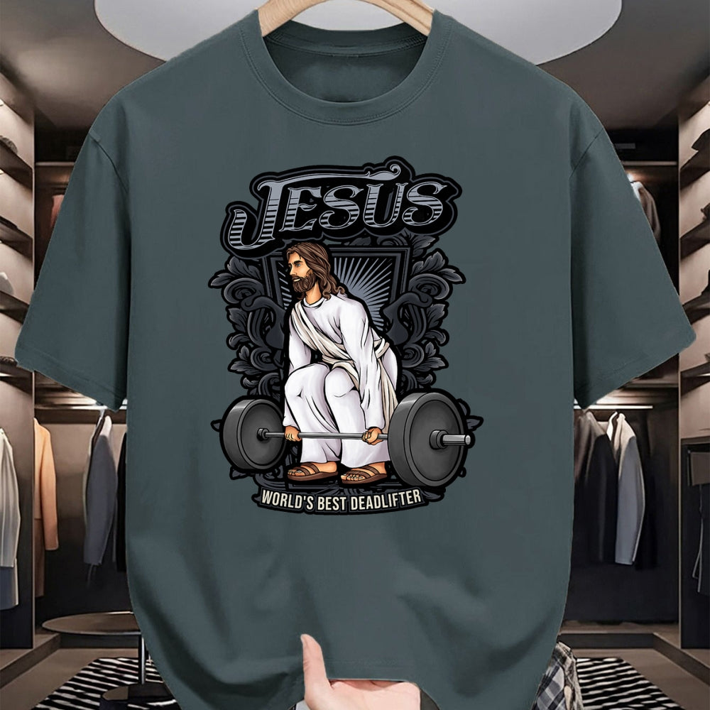 Christian Tee, Christian Faith Unisex T-Shirt/Hoodie/Sweatshirt HLT00 - Funny Jesus Christian Weight Lifting Men Women Gym Gag Gifts T-Shirt