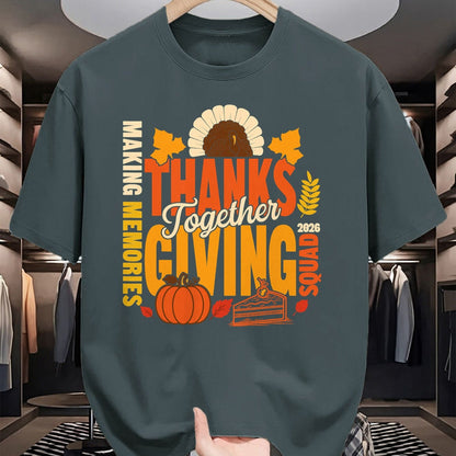 Best Thanksgiving Family Shirt , Funny Thanksgiving UnisexT-Shirt/Hoodie/Sweatshirt HLT00 - Family Thanksgiving Squad 2026 Matching Family Thanksgiving T-Shirt (1)