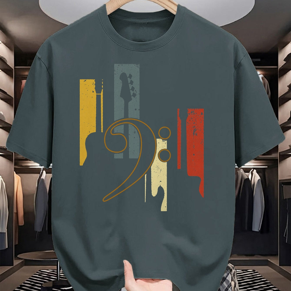 Guitar Lover Shirt, Funny Guitar UnisexT-Shirt/Hoodie/Sweatshirt HLT00 - Bass Clef Vintage Bass Guitar Players Music Vintage Guitar T-Shirt
