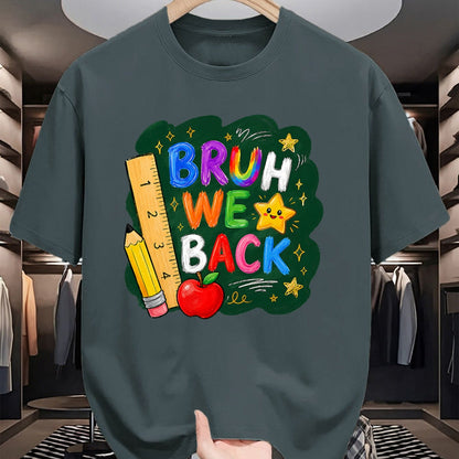 Best Student Shirt, Funny Back To School UnisexT-Shirt/Hoodie/Sweatshirt HLT00 - Bruh We Back Funny Teachers Kids Back to School First Day T-Shirt