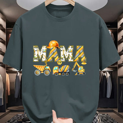 Best Thanksgiving Family Shirt , Funny Thanksgiving UnisexT-Shirt/Hoodie/Sweatshirt HLT00 - Funny Mama Construction Excavator Tee Matching Family Birthday Party T Shirts