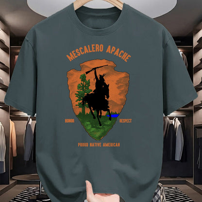 Native American T-Shirts, Vintage Native American Unisex T-Shirt/Hoodie/Sweatshirt HLT00 - MESCALERO APACHE Tribe Native American Indian Retro Arrow