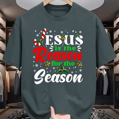 Christian Tee, Christian Faith Unisex T-Shirt/Hoodie/Sweatshirt HLT00 - Jesus Is The Reason For The Season Christmas X Mas Christian T-Shirt