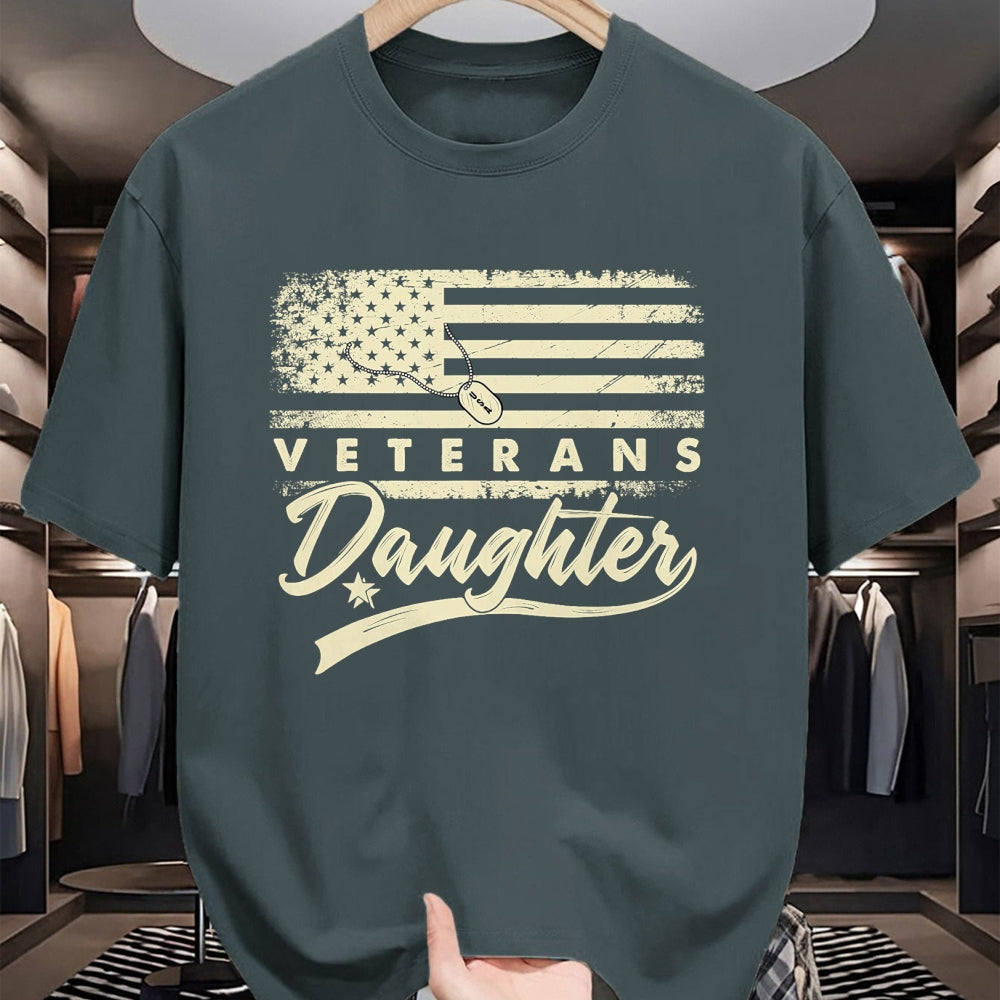 Proud Veteran Shirt, Funny Veteran UnisexT-Shirt/Hoodie/Sweatshirt HLT00 - I_m Not Just a Daddy_s Little Girl I_m a Veteran_s Daughter T-Shirt