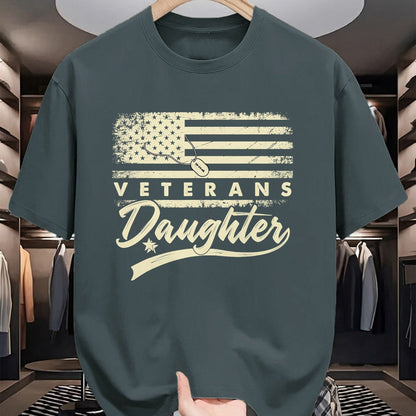 Proud Veteran Shirt, Funny Veteran UnisexT-Shirt/Hoodie/Sweatshirt HLT00 - I_m Not Just a Daddy_s Little Girl I_m a Veteran_s Daughter T-Shirt