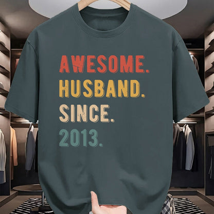 Best Wife Shirt, Wife and Husband Unisex T-Shirt/Hoodie/Sweatshirt HLT00 - 11th Wedding Anniversary Epic Awesome Husband Since 2013 T-Shirt (2)