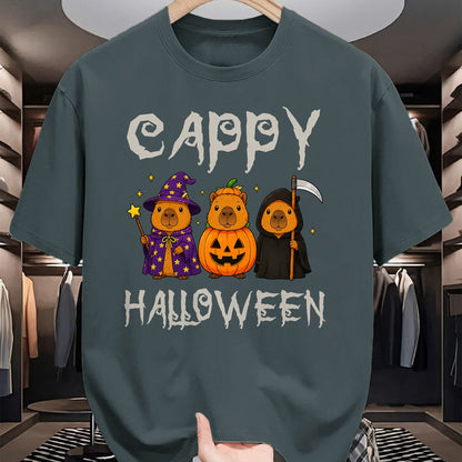 Cute Capybara Shirt, Funny Capybara UnisexT-Shirt/Hoodie/Sweatshirt HLT00 - Cappy Halloween Funny Capybara Witch Pumpkin Reaper Spooky T-Shirt