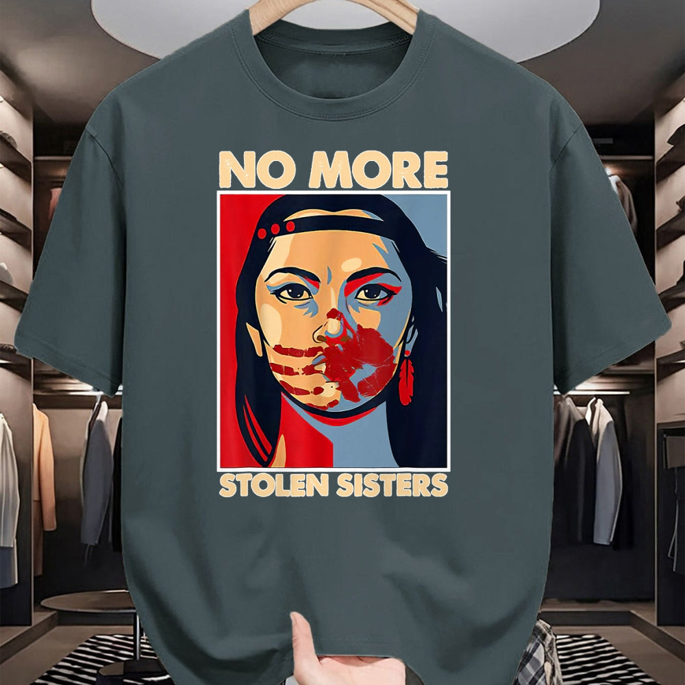 Native American T-Shirts, Vintage Native American Unisex T-Shirt/Hoodie/Sweatshirt HLT00 - No More Stolen Sisters Native Americans Honor Awareness
