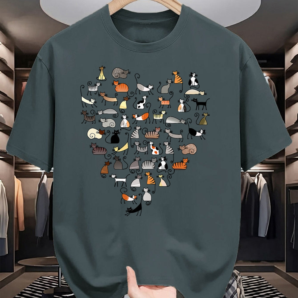 Cat Love Shirt, Funny Cat Lover Gift UnisexT-Shirt/Hoodie/Sweatshirt HLT00 - 50 Cats Fifty Multicolor Cats women_s T-Shirt