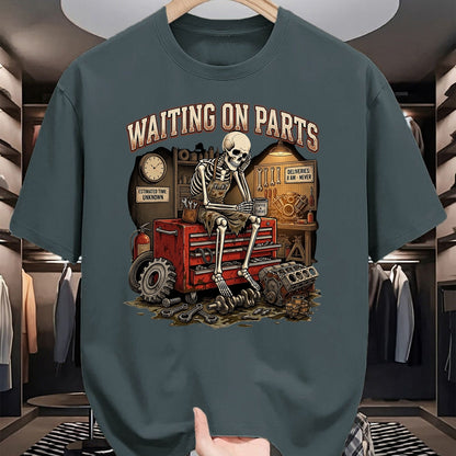 Best Mechanic Life Shirt, Funny Mechanic UnisexT-Shirt/Hoodie/Sweatshirt HLT00 - Funny Waiting On Parts Auto Mechanic Skeleton Repair T-Shirt