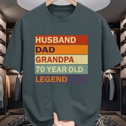 Gift for Dad Shirt, Funny Dad Unisex T-Shirt/Hoodie/Sweatshirt HLT00 – Vintage 70th Birthday Saying For 70 Year Old Dad And Grandpa T-Shirt