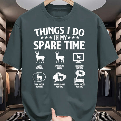 Funny Hunting Shirt, Gift For Hunting Lover Unisex T-Shirt/Hoodie/Sweatshirt HLT00 - Things I Do In My Spare Time - Deer Hunter Hunting Lover T-Shirt