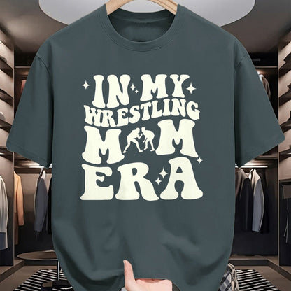Gift for Mom Shirt, Funny Mom Unisex T-Shirt/Hoodie/Sweatshirt HLT00 - In my wrestling mom era T-Shirt
