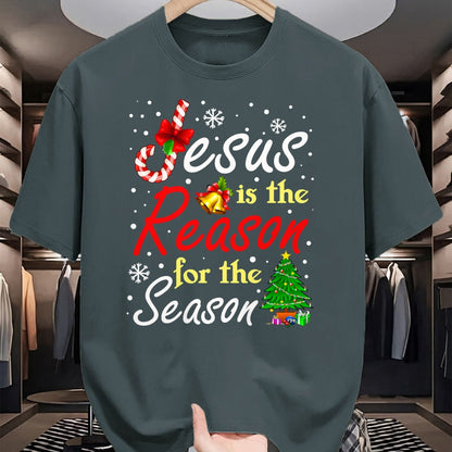 Christian Tee, Christian Faith Unisex T-Shirt/Hoodie/Sweatshirt HLT00 - Christian Jesus The Reason Christmas Stocking Stuffer Gifts T-Shirt